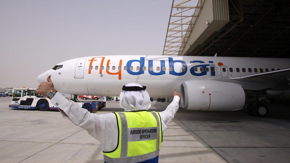 flydubai aircraft on tarmac