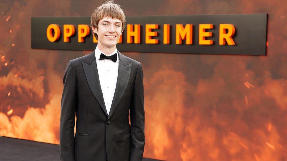 Francis Bourgeois attends the UK premiere of Oppenheimer, at the Odeon Luxe, Leicester Square in London.