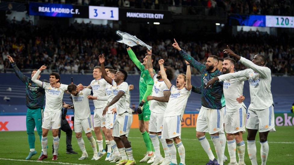 Real Madrid celebrate