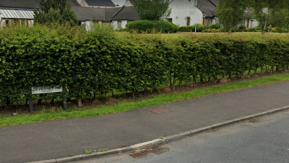 The PSNI received a report that a brick had been thrown through a front window of a house at 22:30 BST on Thursday in Deverney Park, Omagh.