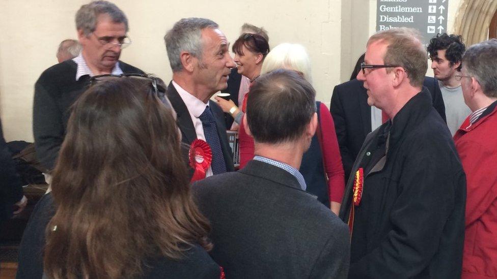 Dave Rowntree at the count