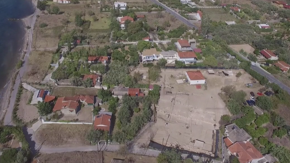 The site of the Sanctuary of Amarysia Artemis, Euboea