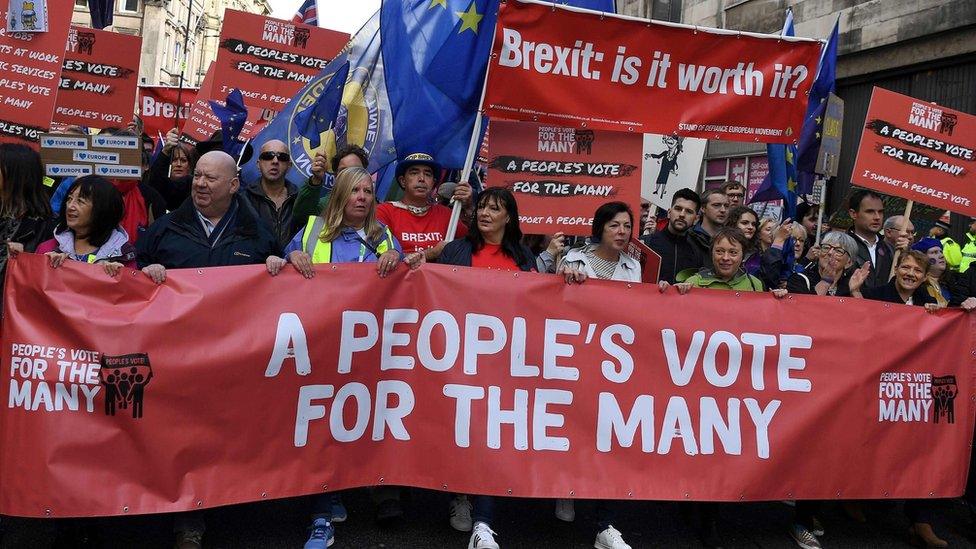 A pro-EU march in Liverpool during Labour Party Conference