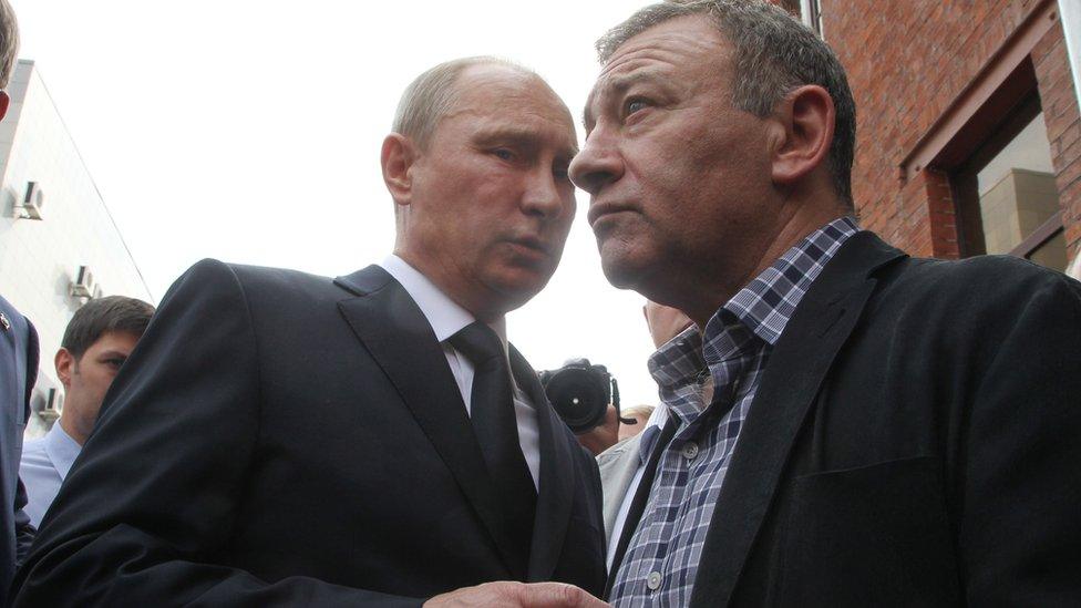 Vladimir Putin with Arkady Rotenberg in 2009