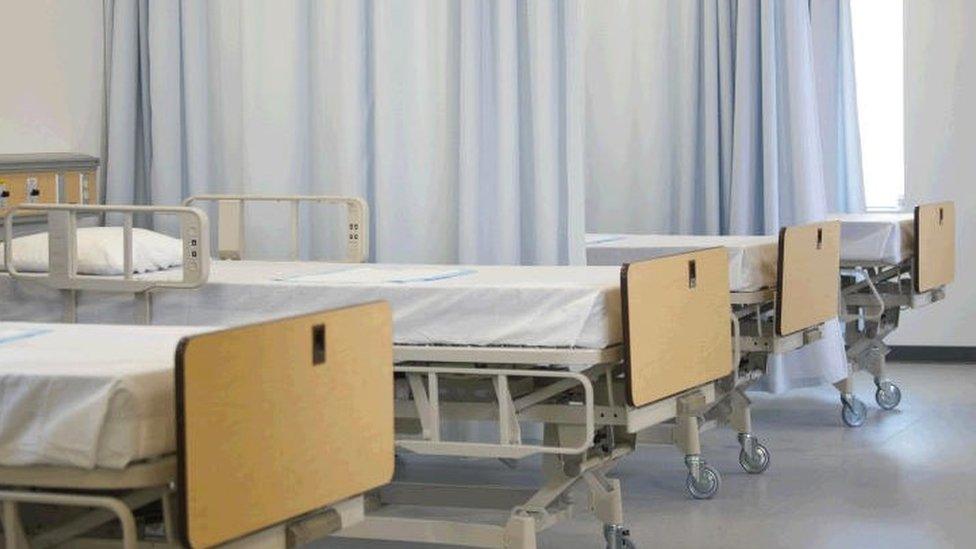 empty hospital beds