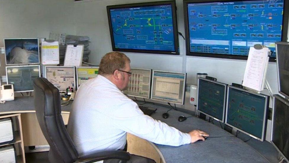 Inside the control room at Aberthaw