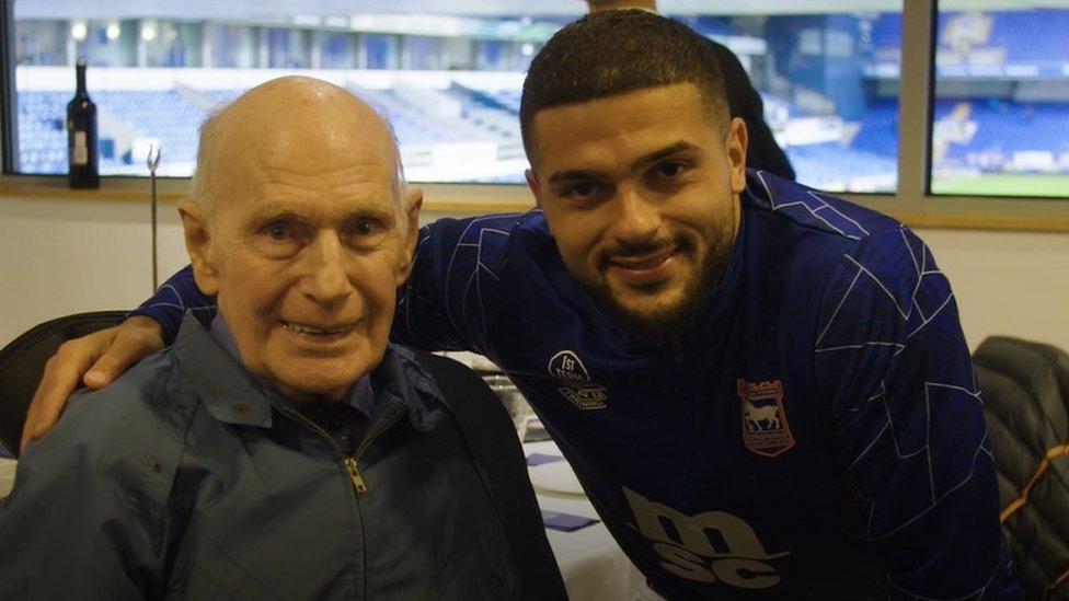 Daniel Warner meets Sam Morsy at Portman Road