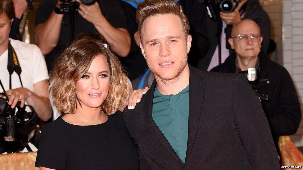 Olly Murs and Caroline Flack