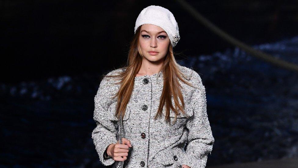 Gigi Hadid walks the runway during Chanel Cruise 2018/2019