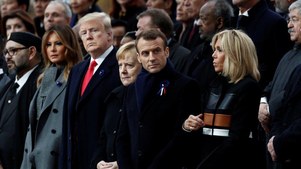 World leaders in Paris.