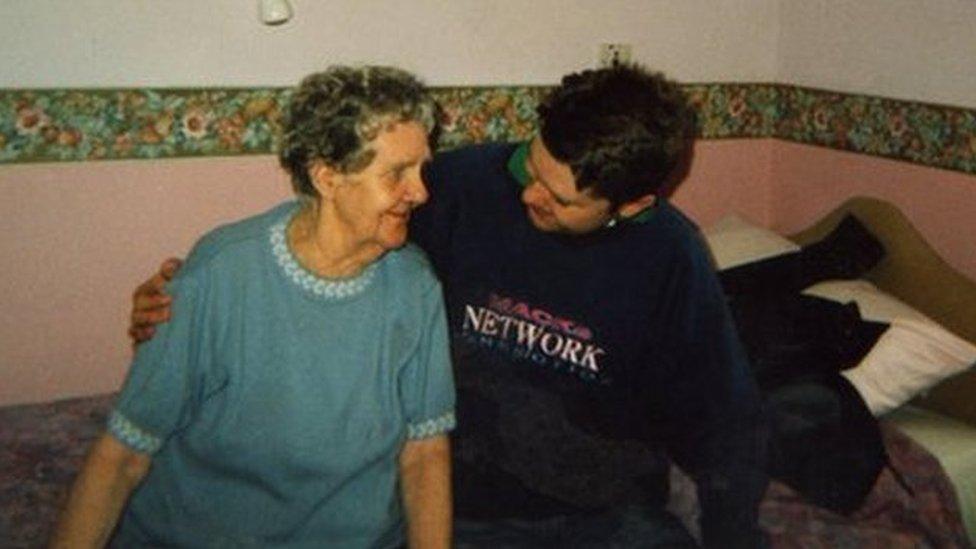 Evelyn Jones pictured with her grandson Gareth