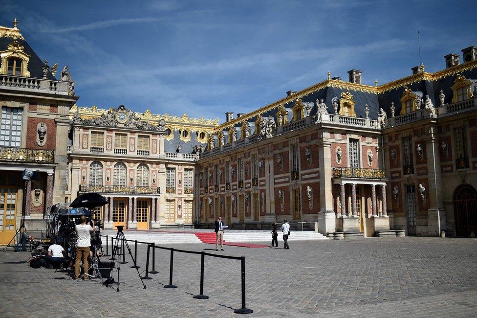 The palace of Versailles, 29 May