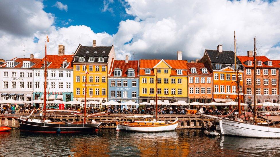 Nyhavn harbour, Copenhagen, Denmark