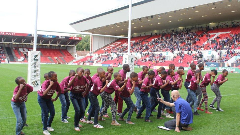 Project Zulu choir at Ashton Gate