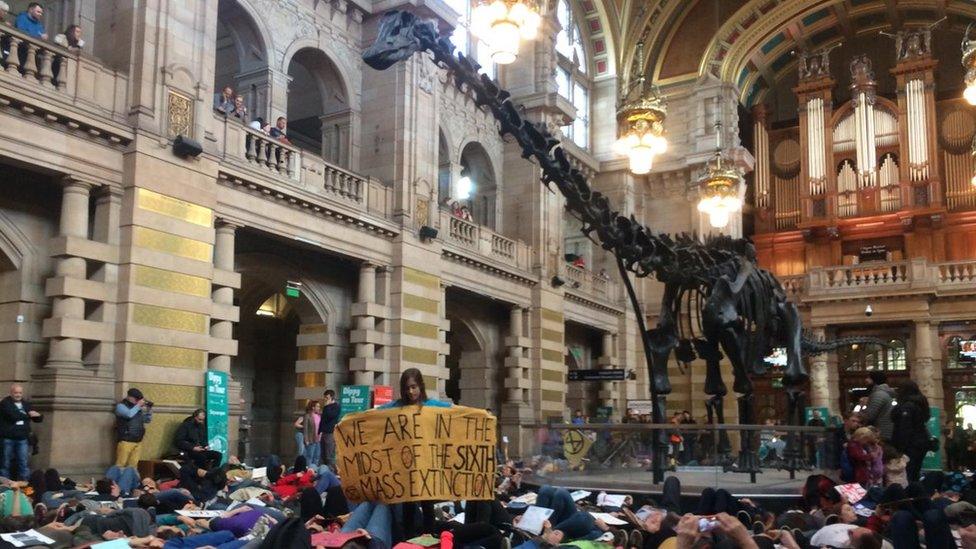 Extinction Rebellion Scotland protest