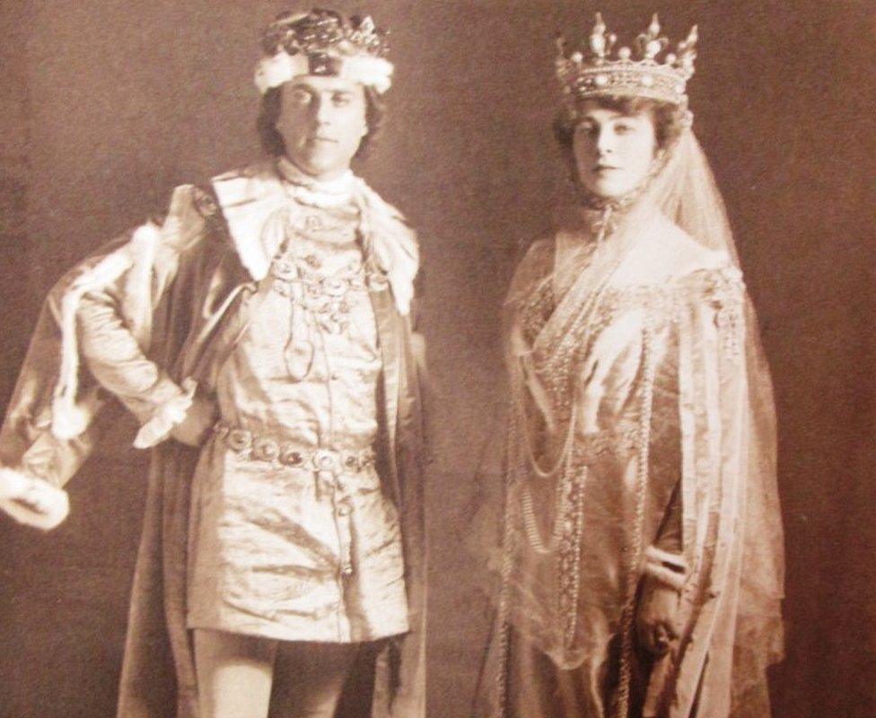 Guests dressed up for the Shakespeare Memorial Ball 1911