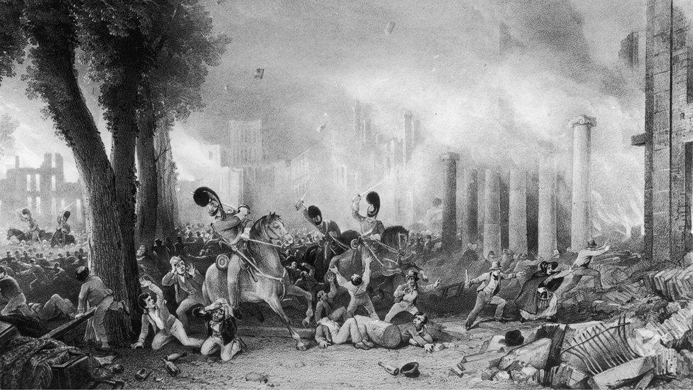 Bristol riot engraving