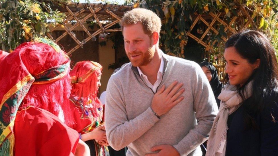 The Duke and Duchess of Sussex visit the "Education For All" boarding house for girls aged 12 to 18 in Morrocco