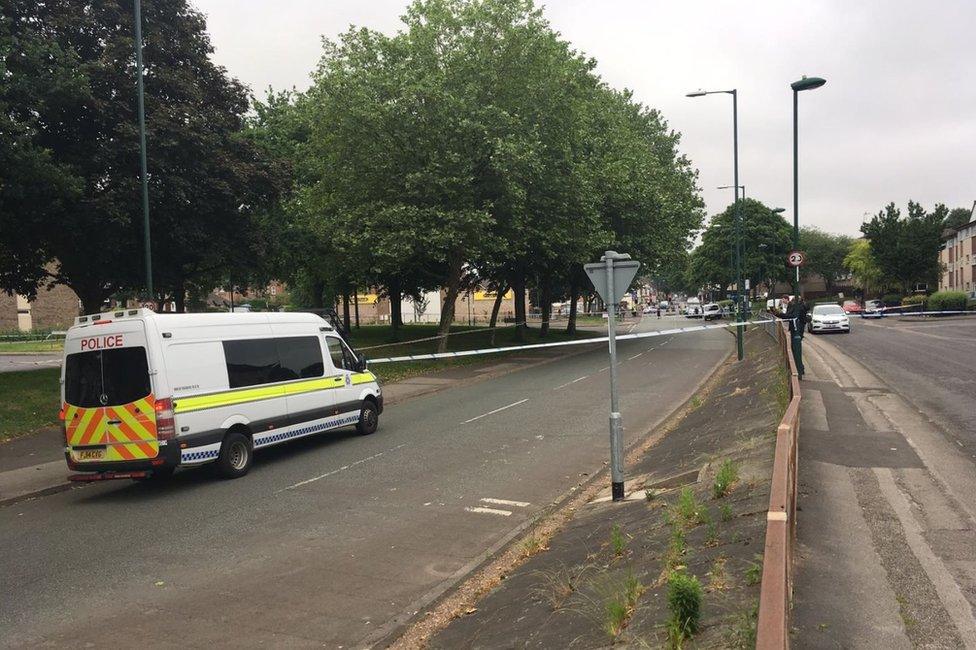 St Ann's Well Road after shooting