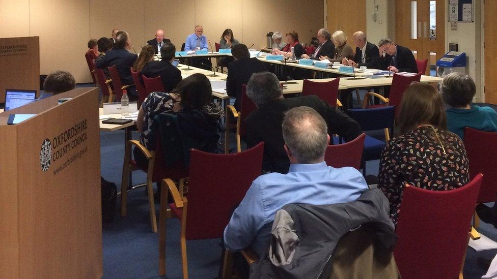 Oxfordshire County Council cabinet meeting