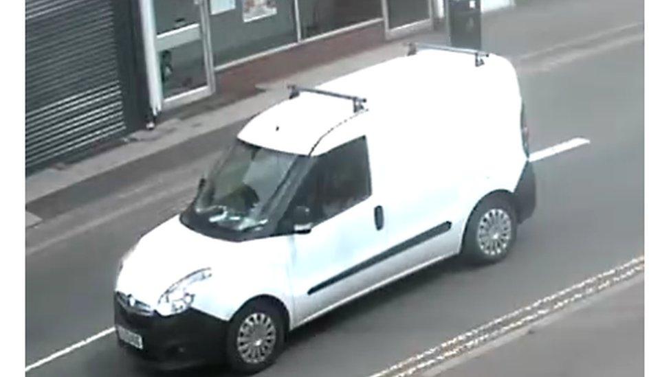 CCTV still of Stirling's van