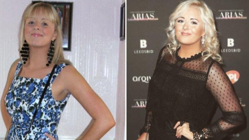 Cý presenter Katie Thistleton 10 years ago verses now.