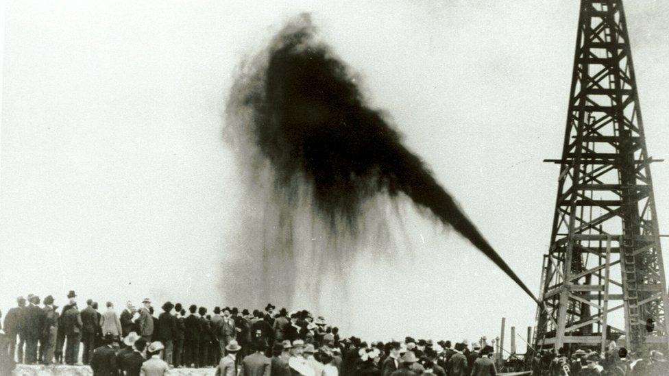 US oil extraction in 1901