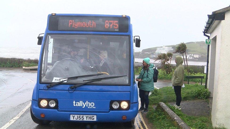 Bigbury bus to Plymouth