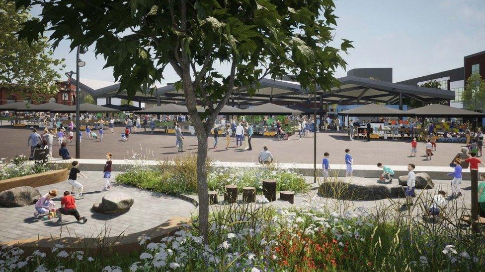 Ashton Market Square planning application images