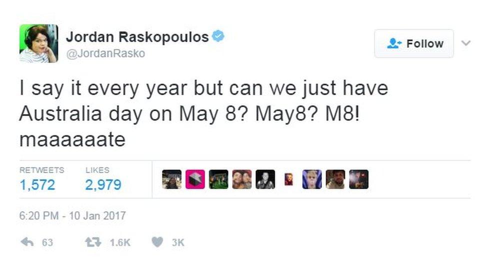 Screenshot of tweet by Jordan Raskopoulous