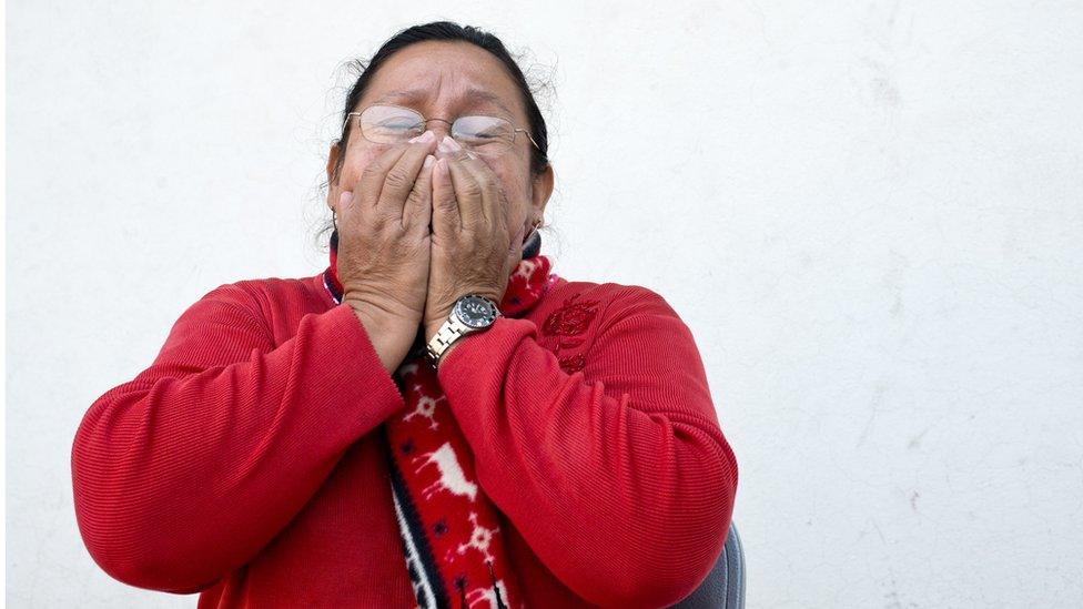 Anita Celaya, is the representative of the Committee of Relatives of Migrants Died and Disappeared (Cofamide) in El Salvador. She joined the organization after her son Rafael Alberto Rolin, disappeared while crossing Mexico on route to the US sixteen years ago. Photo: Encarni Pindado