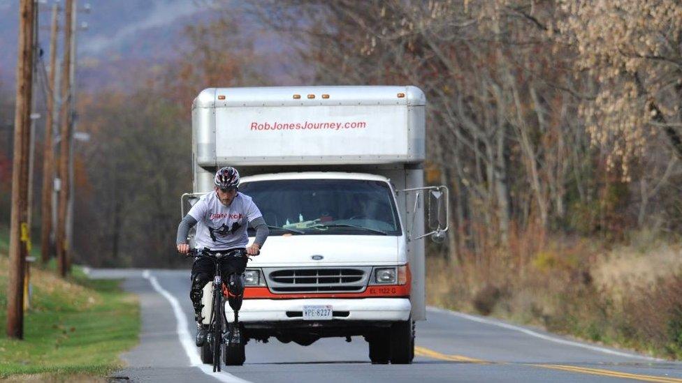 Rob Jones bike riding