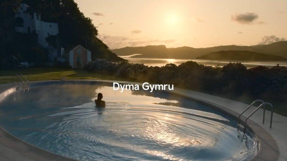 O fideo ymgyrch Croeso Cymru