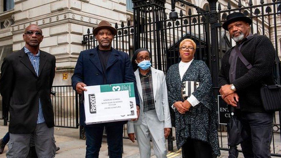 Campaigners outside Downing Street