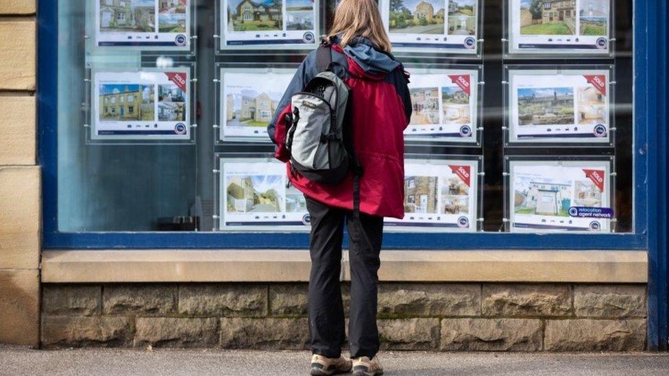 Estate agent window