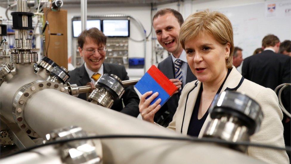 Nicola Sturgeon on the campaign trail