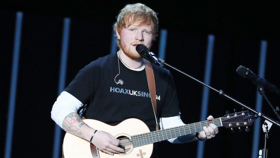 Sheeran in South Africa in December 2018