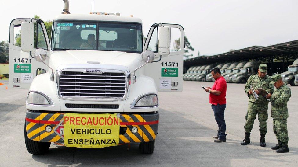 A tanker truck in Mexico