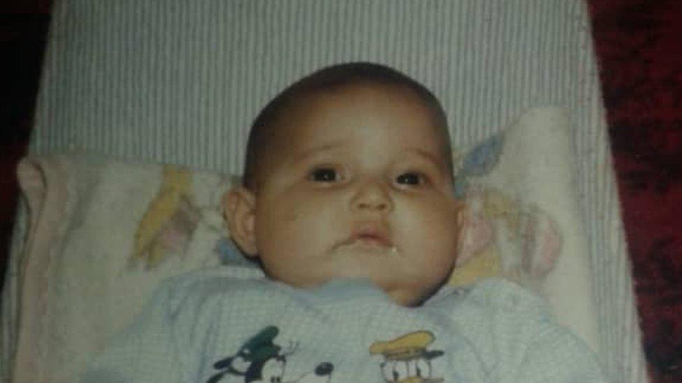 Safia Saleh, as a baby