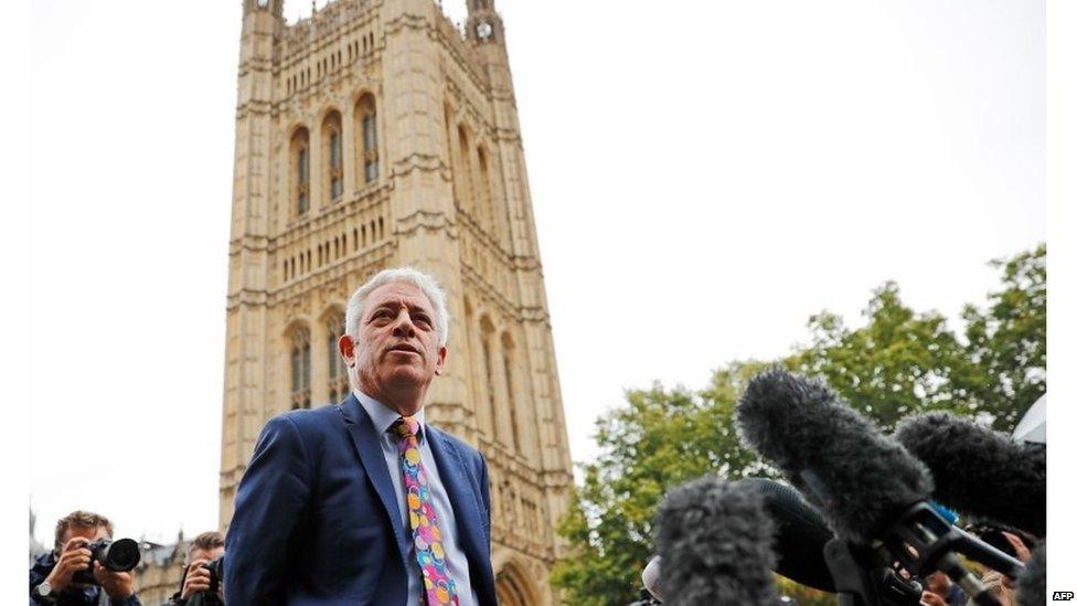 John Bercow will be chairing business in the Commons again