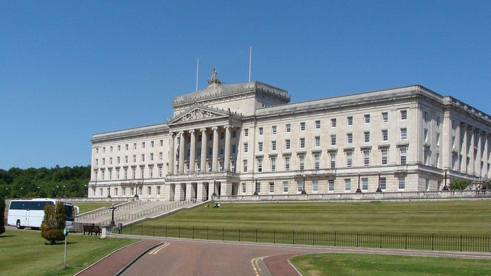 Stormont parliament building in Northern Ireland