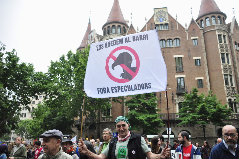 A demonstration in Barcelona in 2012