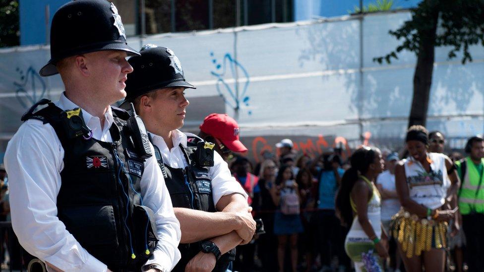 Police at Notting Hill