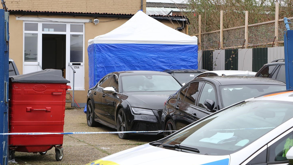 Scene where Saul Murray was killed in New Town Street, Luton