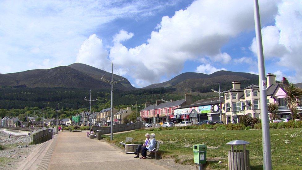 The Mourne mountains, as seen from Newcastle promenade