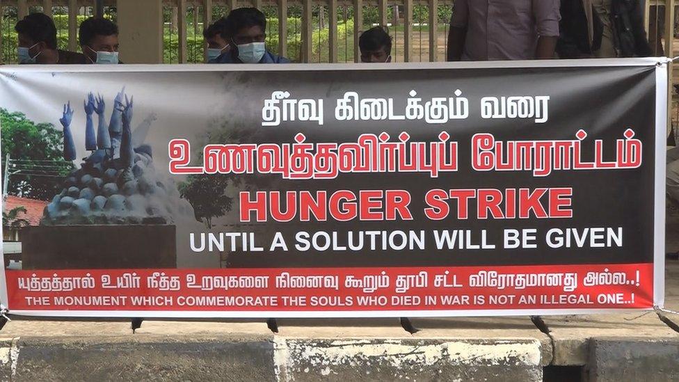 Hunger strike banner