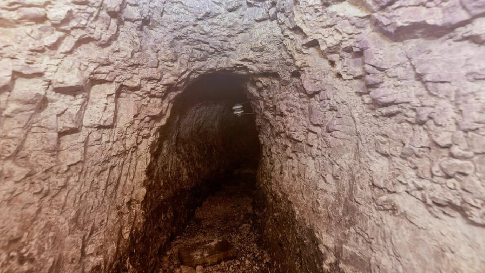 Tunnel under Fowlmere house