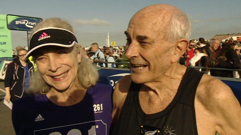 Kathrine Switzer and Roger Robinson