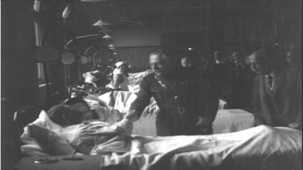 Earl Haig at Broughton House Military Hospital