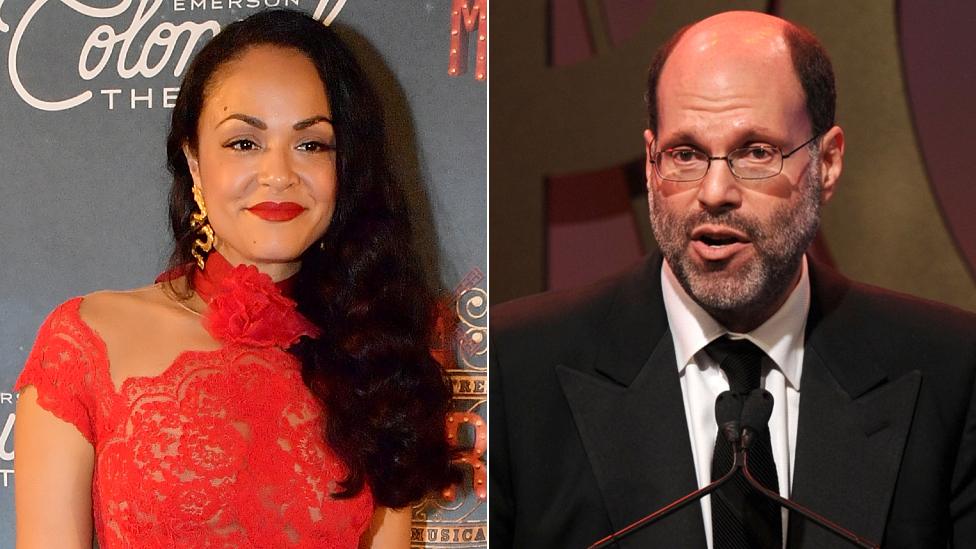 Karen Olivo and Scott Rudin